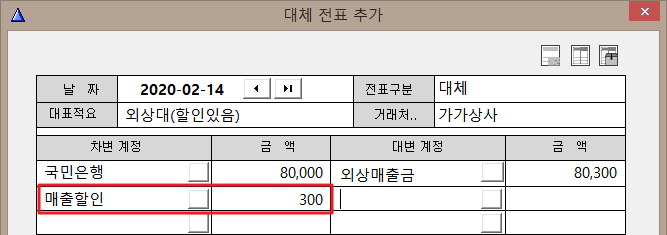 매출할인
