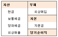 대차대조표의 구성